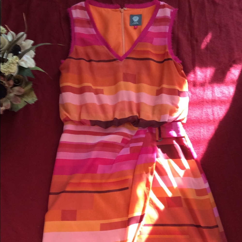 VINCE Camuto stripe sleeveless